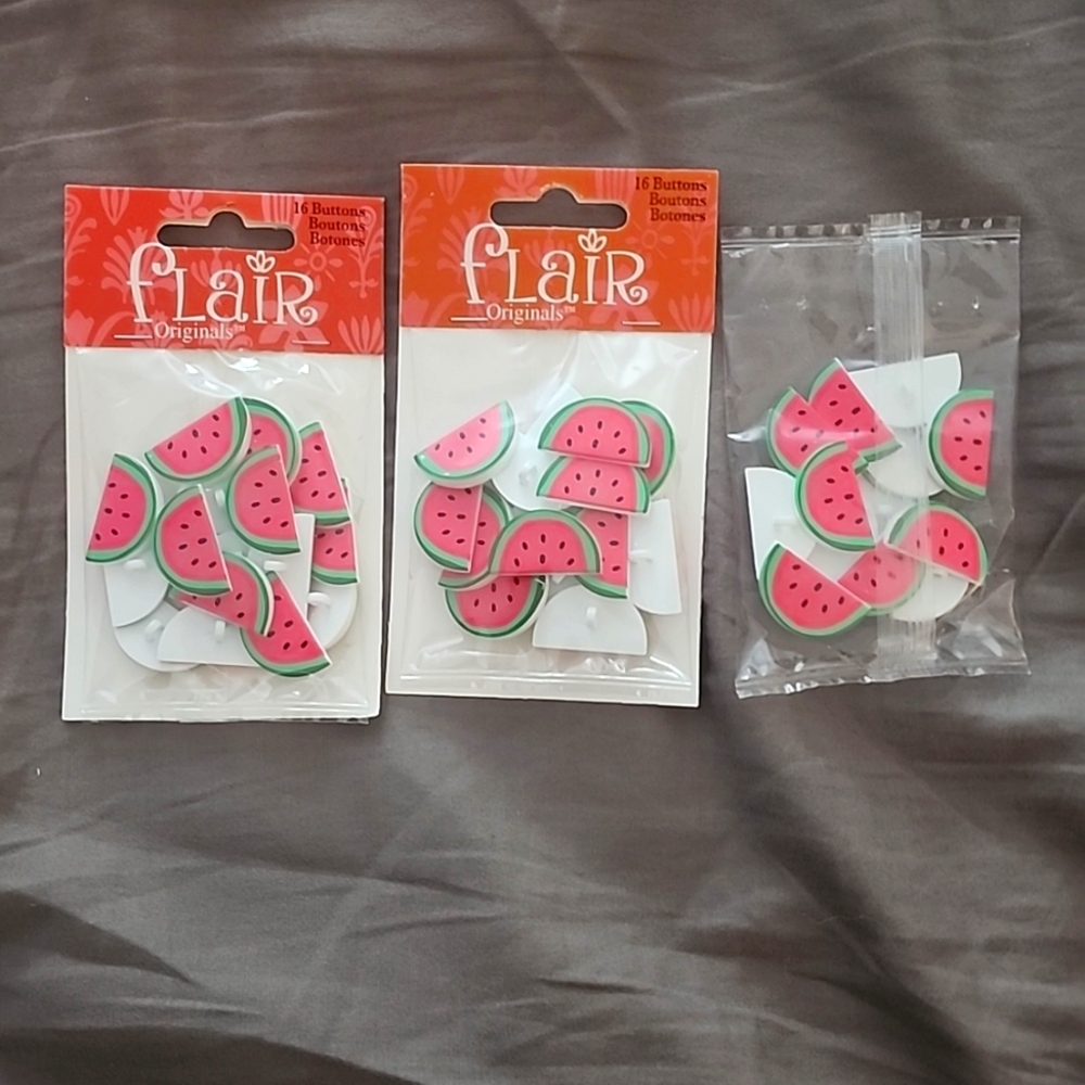 Watermelon buttons